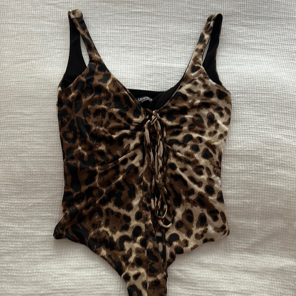 Cheetah body suit from fashion nova